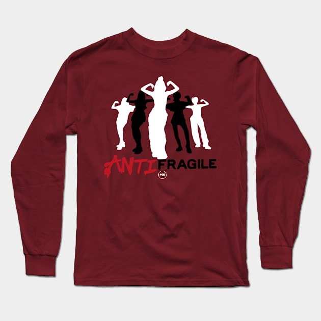 silhouette of the group Le sserafim at the dance of antifragile Long Sleeve T-Shirt by MBSdesing 